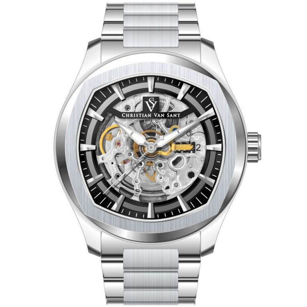 Christian Van Sant Men's Romeo Black Dial Watch - CV9504